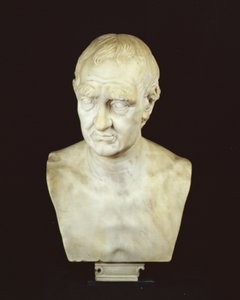 ジョナサン・スウィフト（1667-1745）c.1752（大理石）の胸像